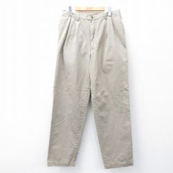 W35★古着 ギャップ GAP パンツ メンズ 90年代 90s 薄ベージュ カーキ 25jul31 中古 ボトムス ロング
