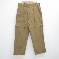 【20%OFF】W34★古着 カベラス ベイカー パンツ メンズ コットン 茶系 ブラウン 25jul31 中古 ボトムス ロング