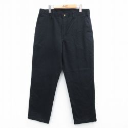 【20%OFF】W35★古着 ラングラー Wrangler パンツ メンズ コットン 黒 ブラック 25jul31 中古 ボトムス ロング