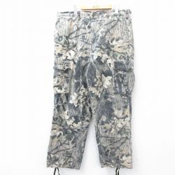W36★古着 カーゴ パンツ メンズ 90年代 90s モッシーオーク コットン 茶系他 ブラウン 迷彩 【spe】 25jul31 中古 ボトムス ロング