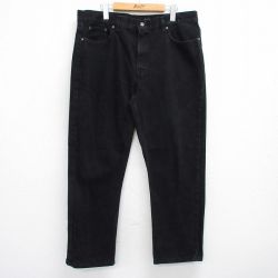 【20%OFF】W36★古着 ジーンズ メンズ コットン 黒 ブラック デニム 25aug01 中古 ボトムス ジーパン Gパン ロング パンツ