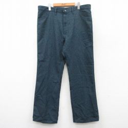 W38★古着 ラングラー Wrangler ランチャー パンツ メンズ 90年代 90s USA製 紺系 ネイビー 【spe】 25aug04 中古 ボトムス ロング