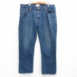 W39★古着 リーバイス Levis ジーンズ メンズ ヒゲ 大きいサイズ 紺 ネイビー デニム 25aug04 中古 ボトムス ジーパン Gパン ロング パンツ