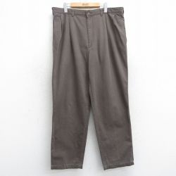 【20%OFF】W37★古着 パンツ ジーンズ メンズ コットン 茶 ブラウン 25aug05 中古 ボトムス ジーパン Gパン ロング