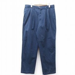 【50%OFF】W36★古着 ドッカーズ パンツ メンズ コットン USA製 紺 ネイビー 【spe】 25aug08 中古 ボトムス ロング