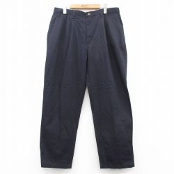 【50%OFF】W36★古着 ラングラー Wrangler パンツ メンズ コットン 紺 ネイビー 25aug13 中古 ボトムス ロング