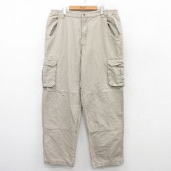 W37★古着 カベラス カーゴ パンツ メンズ ダック地 コットン 薄ベージュ カーキ 25aug13 中古 ボトムス ロング
