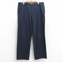 ドッカーズ パンツ ワンポイントロゴ ネイビー W37 | 古着