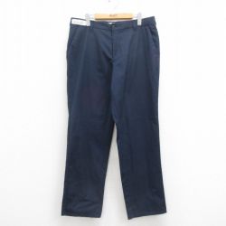 【50%OFF】W36★古着 ワーク パンツ メンズ 紺 ネイビー 25aug13 中古 ボトムス ロング
