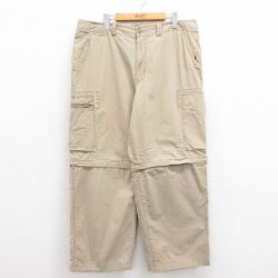 【50%OFF】W37★古着 ギャップ GAP パンツ メンズ 00年代 00s コットン ベージュ カーキ 25aug13 中古 ボトムス ロング