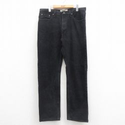 【20%OFF】W36★古着 ラングラー Wrangler ジーンズ メンズ コットン 黒 ブラック デニム 25aug13 中古 ボトムス ジーパン Gパン ロング パンツ
