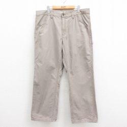 W39★古着 ペインター パンツ メンズ コットン ベージュ カーキ 25aug13 中古 ボトムス ロング