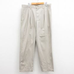 W38★古着 ラングラー Wrangler パンツ メンズ コットン ベージュ カーキ 25aug18 中古 ボトムス ロング