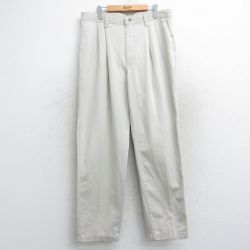【20%OFF】W36★古着 ラングラー Wrangler パンツ メンズ コットン 薄ベージュ カーキ 25aug18 中古 ボトムス ロング