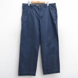 【50%OFF】W36★古着 エルエルビーン LLBEAN パンツ メンズ 00年代 00s コットン 紺 ネイビー 25aug18 中古 ボトムス ロング