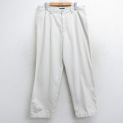 W34★古着 ドッカーズ パンツ メンズ コットン 生成り 25aug19 中古 ボトムス ロング