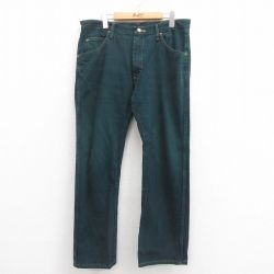 【50%OFF】ラングラー W35 ジーンズ グリーン | 古着