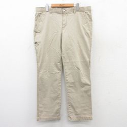 【50%OFF】W38★古着 パンツ メンズ ベージュ カーキ 25aug20 中古 ボトムス ロング