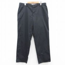 【20%OFF】W37★古着 パンツ メンズ 黒 ブラック 25aug20 中古 ボトムス ロング