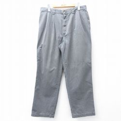 W33★古着 HAGGAR パンツ メンズ グレー 25aug21 中古 ボトムス ロング