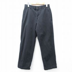 W30★古着 ドッカーズ パンツ メンズ コットン 黒 ブラック 25aug21 中古 ボトムス ロング