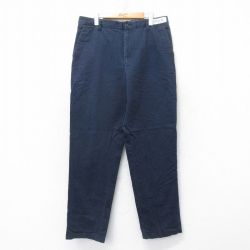 【50%OFF】W36★古着 CINTAS ワーク パンツ メンズ コットン 紺 ネイビー 25aug27 中古 ボトムス ロング