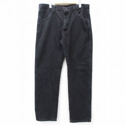 【20%OFF】W36★古着 ラスラー ジーンズ メンズ コットン 黒 ブラック デニム 25aug28 中古 ボトムス ジーパン Gパン ロング パンツ