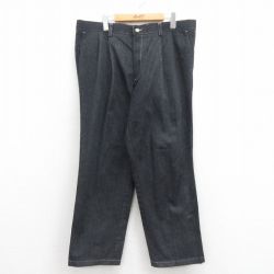 W38★古着 ドッカーズ パンツ メンズ コットン 黒 ブラック 25sep05 中古 ボトムス ロング