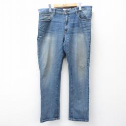 【20%OFF】W37★古着 トミーヒルフィガー TOMMY HILFIGER ブランド ジーンズ メンズ ヒゲ 紺 ネイビー デニム 【spe】 25sep09 中古 ボトムス ジーパン Gパン ロング パンツ