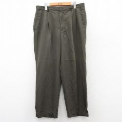 W35 パンツ グリーン | 古着