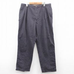 W37★古着 パンツ メンズ 90年代 90s タロン 濃グレー 25sep10 中古 ボトムス ロング