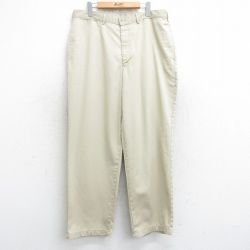 W36★古着 エルエルビーン LLBEAN パンツ メンズ 80年代 80s ベージュ カーキ 【spe】 25sep11 中古 ボトムス ロング