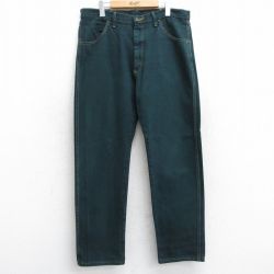 ラスラー W36 ジーンズ グリーン | 古着