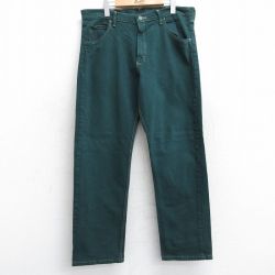 【50%OFF】ラングラー W37 ジーンズ グリーン | 古着