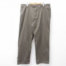 W39★古着 ドッカーズ パンツ メンズ ワンポイントロゴ 茶系 ブラウン 25sep13 中古 ボトムス ロング