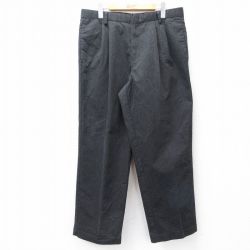 W34★古着 ドッカーズ スラックス パンツ メンズ 濃グレー 25sep13 中古 ボトムス ロング
