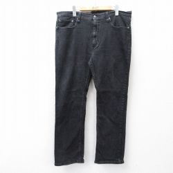 W38★古着 リーバイス Levis 514 ジーンズ メンズ 黒 ブラック デニム 【spe】 25sep13 中古 ボトムス ジーパン Gパン ロング パンツ