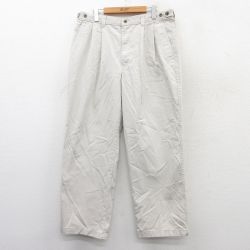 W38★古着 ドッカーズ パンツ メンズ コットン 薄ベージュ系 カーキ 25sep13 中古 ボトムス ロング