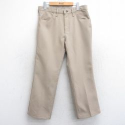 【20%OFF】W33★古着 ラングラー Wrangler ランチャー パンツ メンズ ベージュ カーキ 25sep17 中古 ボトムス ロング