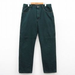 ラスラー W35 ジーンズ グリーン | 古着