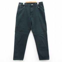 【50%OFF】ラングラー 90s ジーンズ テーパード グリーン W35 | 古着