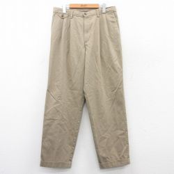 W34★古着 ドッカーズ パンツ メンズ コットン ベージュ カーキ 25sep18 中古 ボトムス ロング