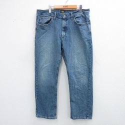 W38★古着 リー Lee ジーンズ メンズ 紺 ネイビー デニム 25sep19 中古 ボトムス ジーパン Gパン ロング パンツ