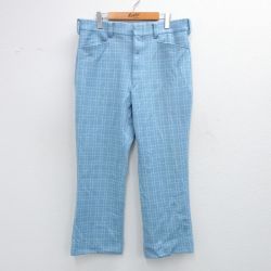 シアーズ 80s パンツ チェック ネイビー W37 | 古着