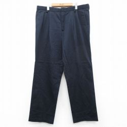 【20%OFF】W39★古着 ドッカーズ パンツ メンズ コットン 紺 ネイビー 25sep19 中古 ボトムス ロング