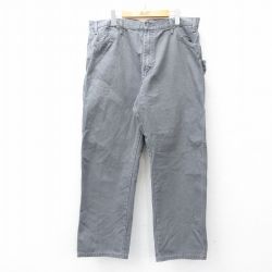W38★古着 ディッキーズ Dickies ペインター パンツ メンズ ダック地 コットン グレー 【spe】 25sep20 中古 ボトムス ロング