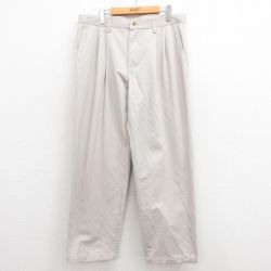 【20%OFF】W36★古着 ラングラー Wrangler パンツ メンズ コットン 薄ベージュ カーキ 25sep20 中古 ボトムス ロング