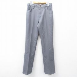 【20%OFF】W32★古着 ラングラー Wrangler ランチャー パンツ メンズ 80年代 80s USA製 タロン グレー 25sep22 中古 ボトムス ロング