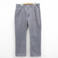 W37★古着 リーバイス Levis パンツ メンズ ダック地 コットン グレー 25sep22 中古 ボトムス ロング