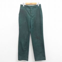 W30★古着 レッドキャップ ワーク パンツ メンズ 80年代 80s USA製 緑 グリーン 25sep22 中古 ボトムス ロング